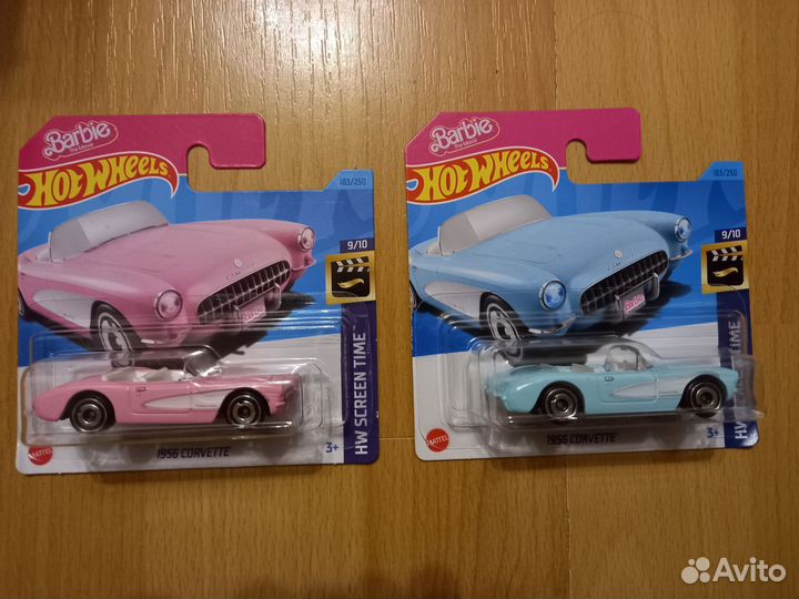 Hot wheels барби 1956 corvette