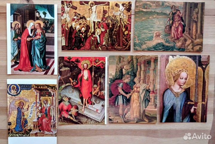 12 Чешских открыток на религиозную тему 60-80е