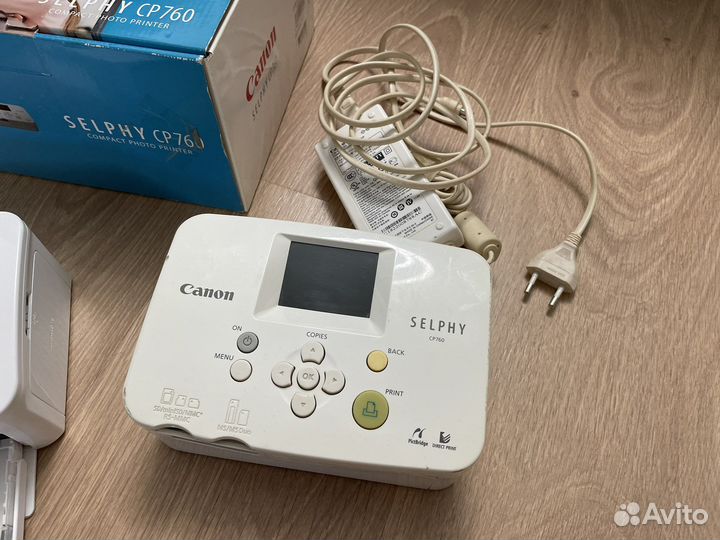 Фотопринтер canon selphy cp760 2 штуки