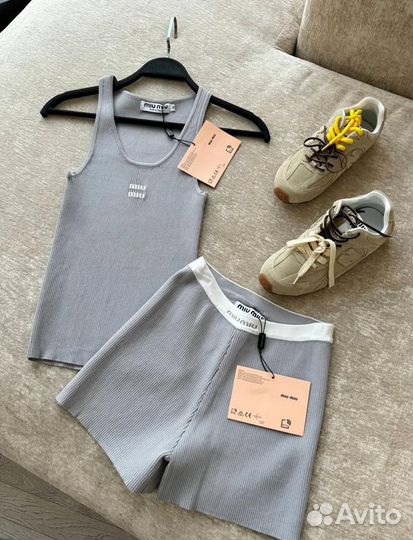 MIU MIU костюм двойка шорты майка