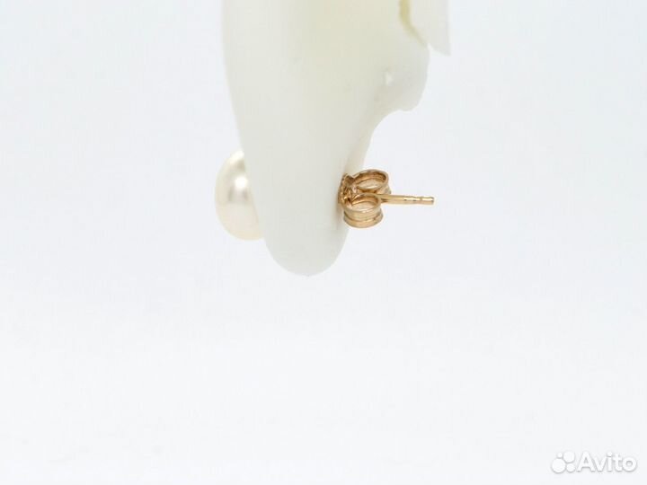 Золотые серьги с жемчугом