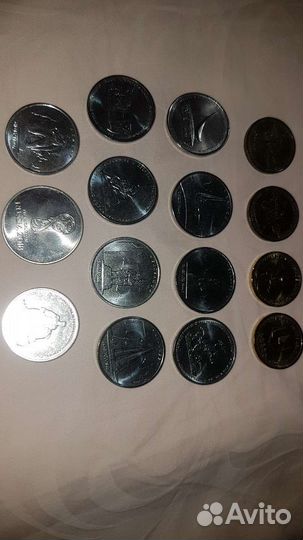 Монеты 5,10 р юбилейные