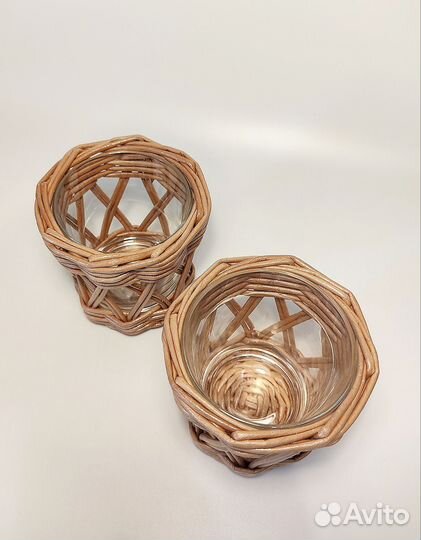 Подсвечники плетёные