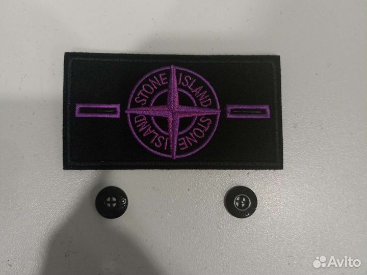 Stone island патч розовый