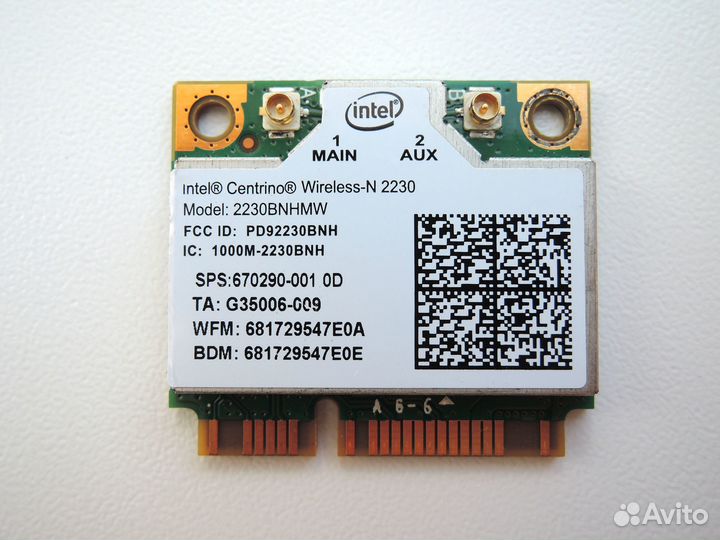 Wi-Fi адаптер Intel Centrino Wireless-N 2230bnhmw