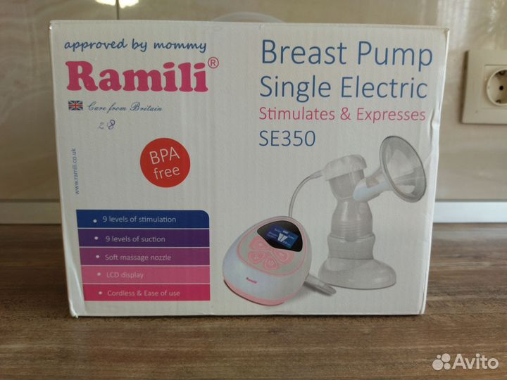 Двухфазный электрический молокоотсос Ramili SE350