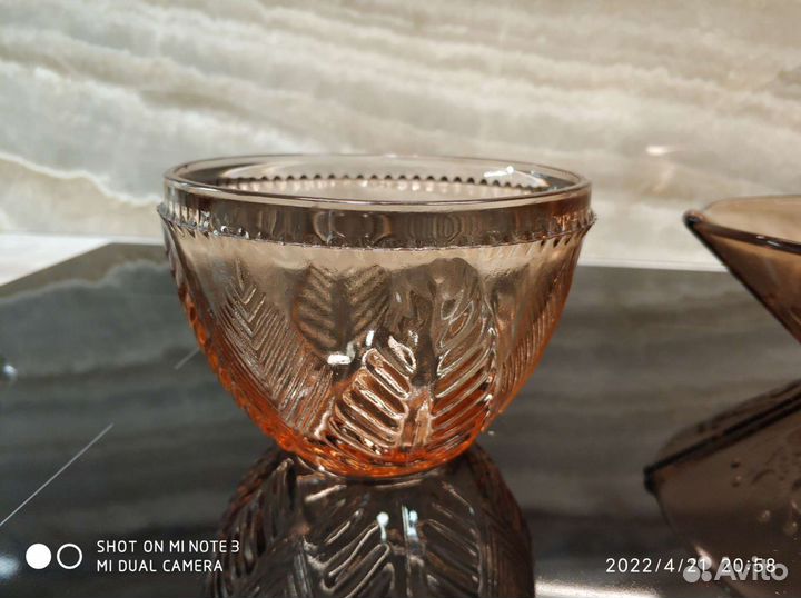 Вазы из цветного стекла, стекло СССР