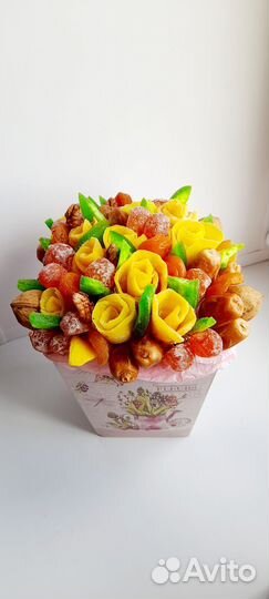 Съедобные вкусные букеты для мужчин женщин детей