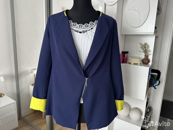 Пиджак дакни дизайнерский женский 44 46