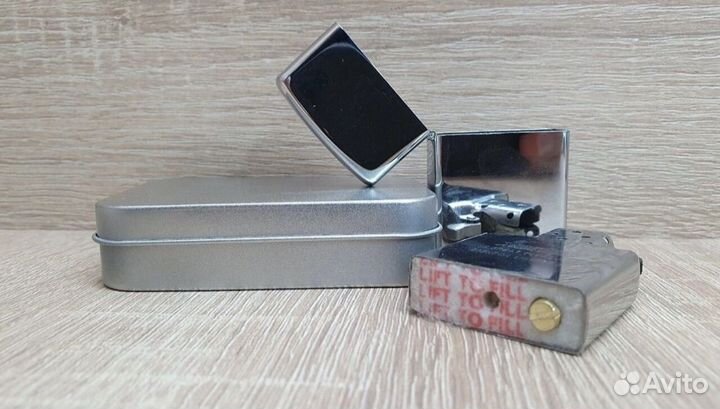 Зажигалка zippoо серебро