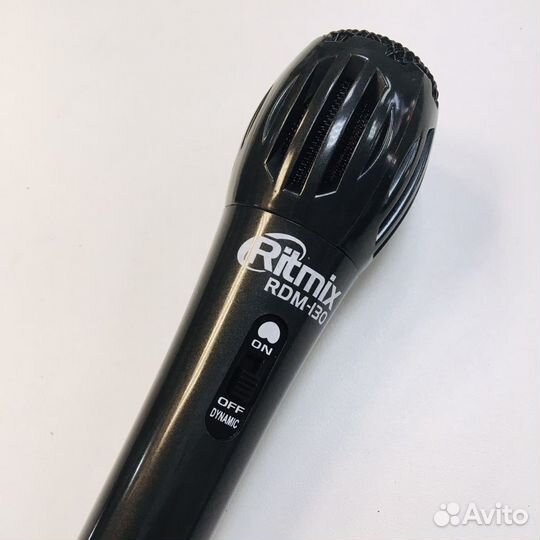 Проводной микрофон,чёрный Ritmix 130