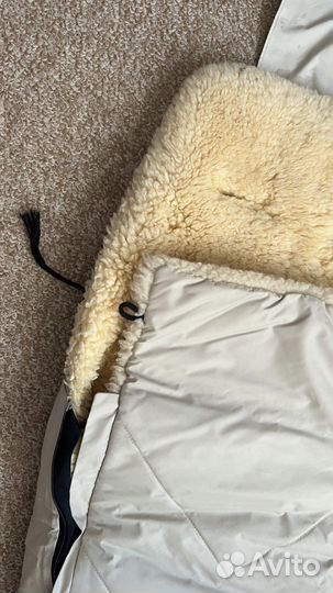 Меховой конверт в коляску овчина