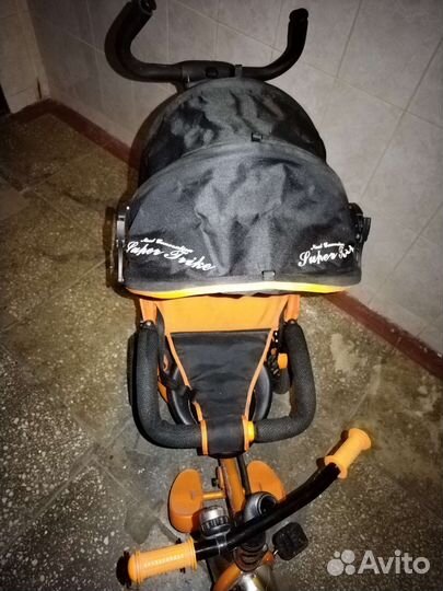 Велосипед коляска с ручкой