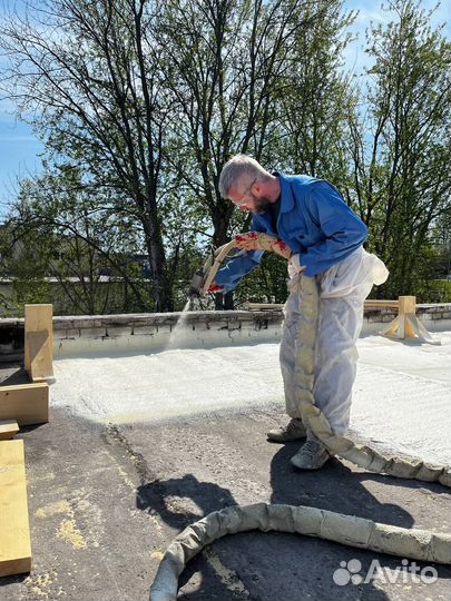 Утепление, напыление пенополиуретаном под ключ