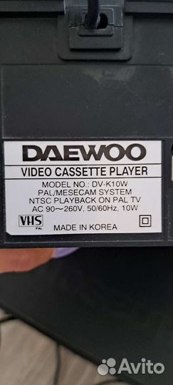 Видеомагнитофон Дэу