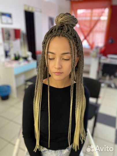 Плетение афрокосичек