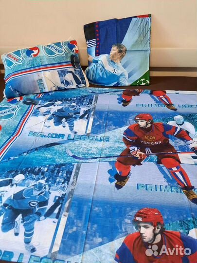 Новый Комплект постельного белья Хоккей