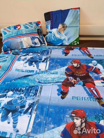 Новый Комплект постельного белья Хоккей