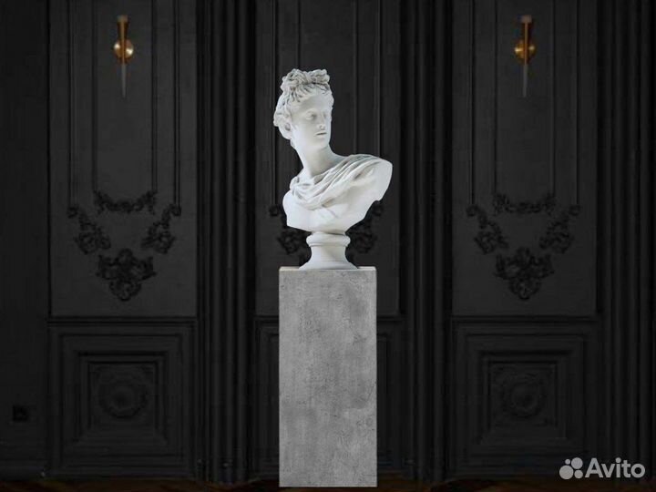 Скульптура бюст Аполлона Бельведерского 145 см