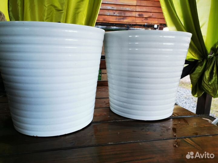 Керамический цветочный горшок