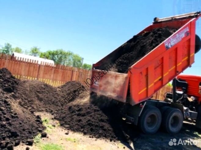 Чернозём, плодородный грунт, планировочный грунт