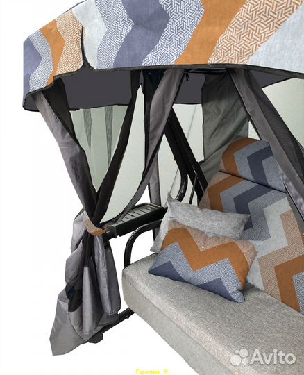 Садовые Качели 3-х местные Ранго Премиум Руна