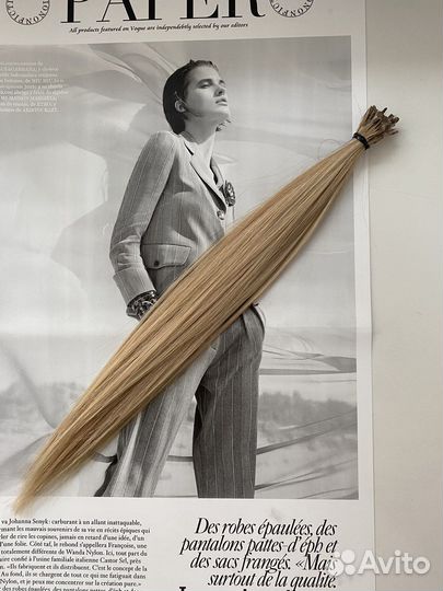 Волосы для наращивания блонд бу