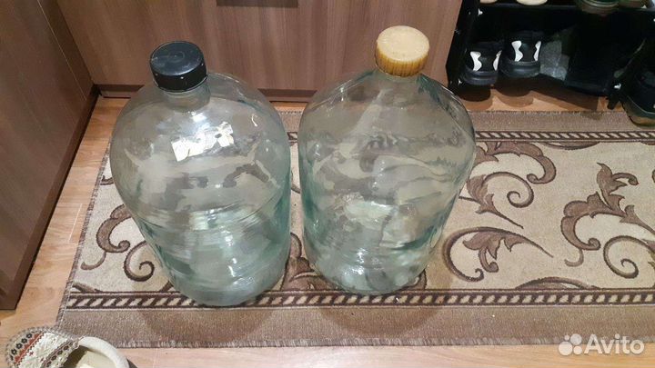 Стеклянные бутыли 10л