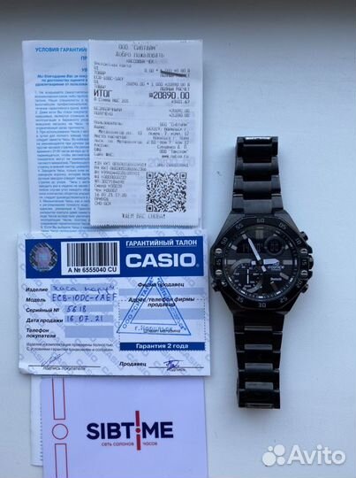 Часы casio edifice