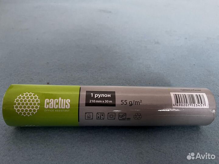 Бумага (термо) для факса Cactus