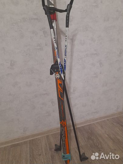 Лыжи с палками 150 см