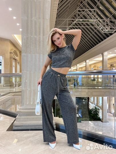 Мерцающий костюм miu miu