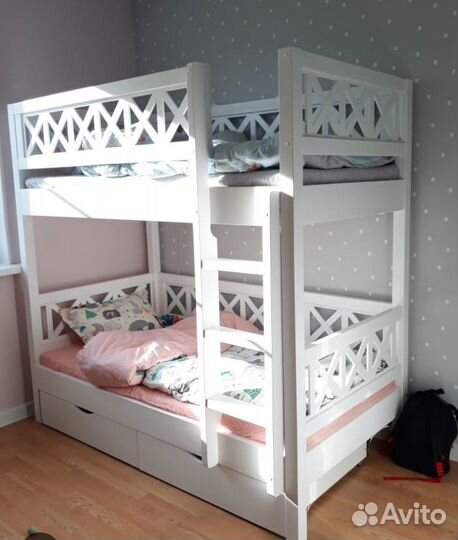 Кровать двухьярусная (Кантри)