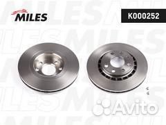 Диск тормозной передний miles k000252 для а/м chev