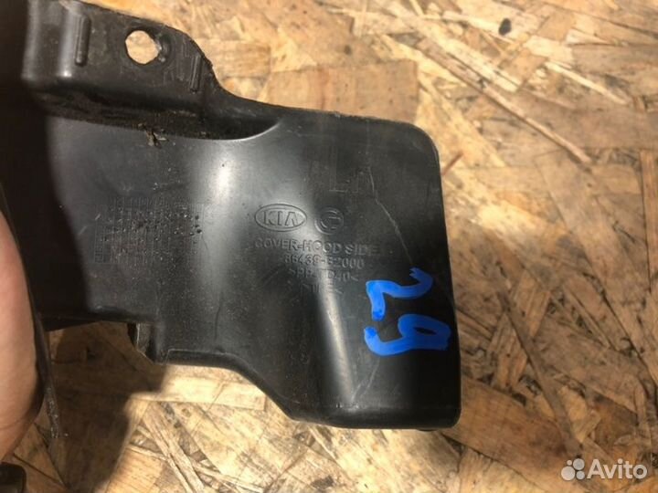 Накладка капота левая Kia Soul 2 Рестайл