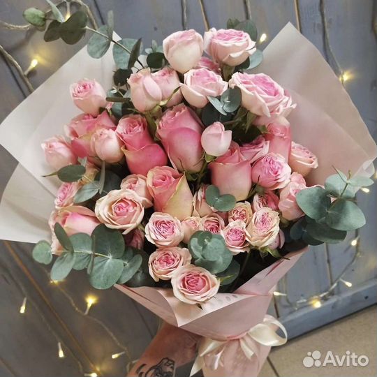 Цветы розы букет