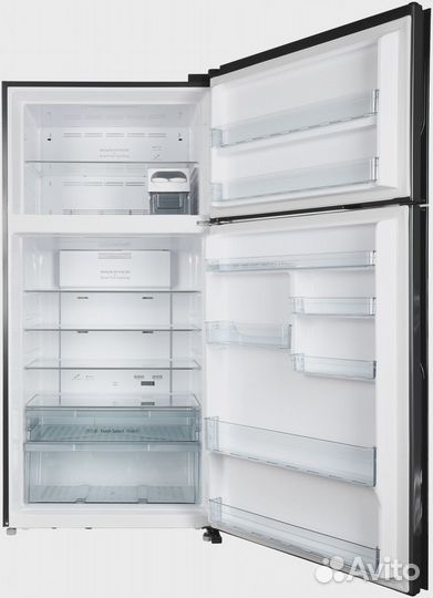 Холодильник Hitachi R-V660PUC7-1 BBK 2-хкамерн. черный бриллиант инвертер