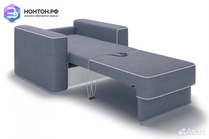 Кресло еврокнижка Берген темно-серое