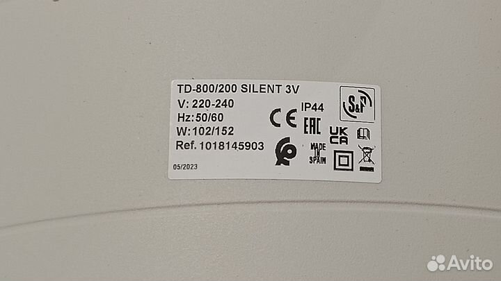 Канальный вентилятор Soler Palau TD 800/200 Silent