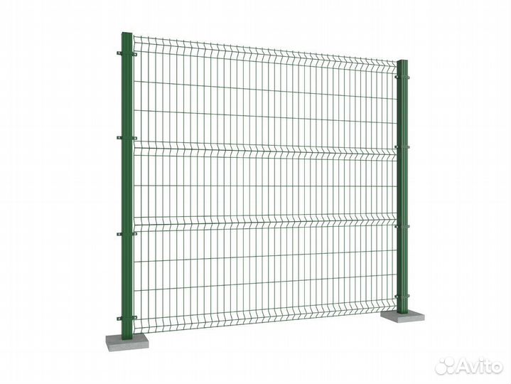 Заборная секция из 3D сетки