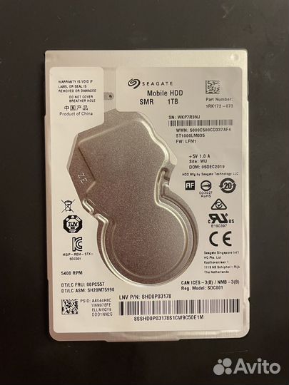 Жесткий диск 2.5” Seagate 1 Tb