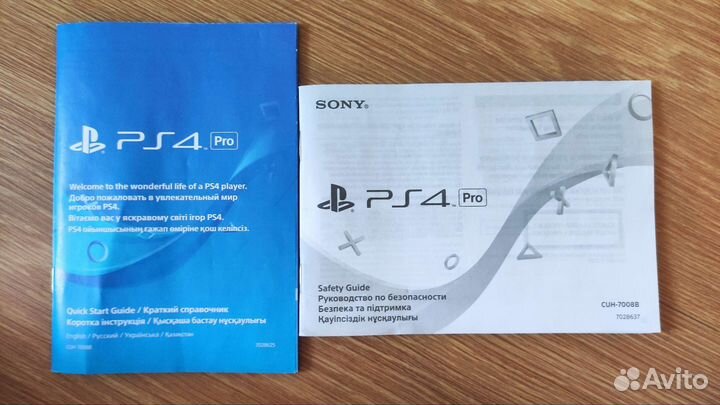 Sony PS4 pro 1tb + 2 геймпада, игры