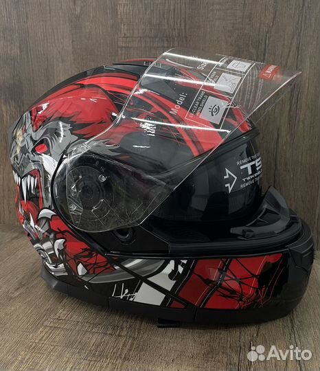 Шлем мото BLD-162 Gorilla модульный