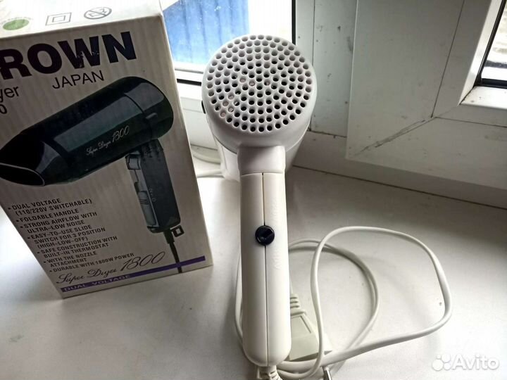 Фен дорожный crown OL-1350