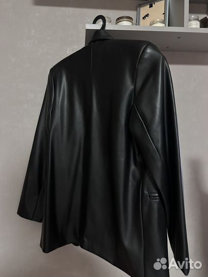 Пиджак женский кожаный