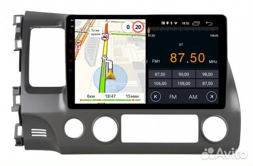 Магнитола Parafar Honda Civic 2006-2011 Android