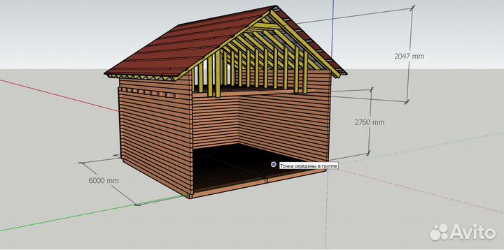 Дом из бруса 6 на 6 150*150*6000мм