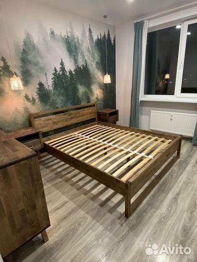 Кровать двуспальная деревянная Next 160х200,э