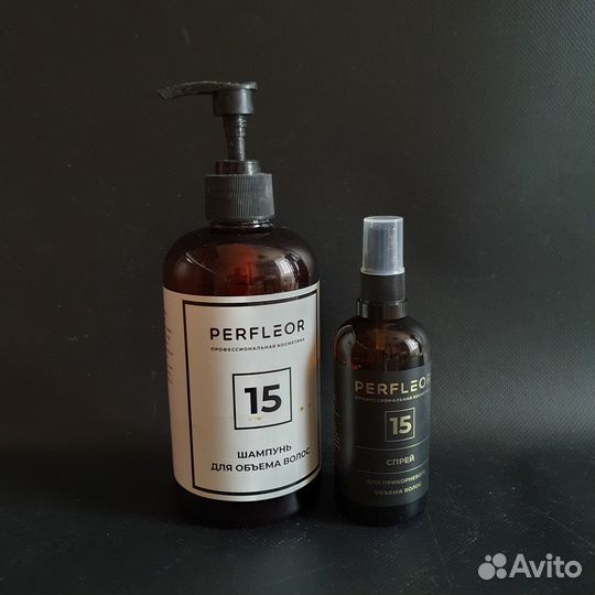 Perfleor 15: шампунь 500 мл. / спрей для объема