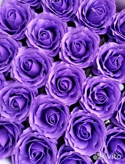 Мыльные кучерявые розы